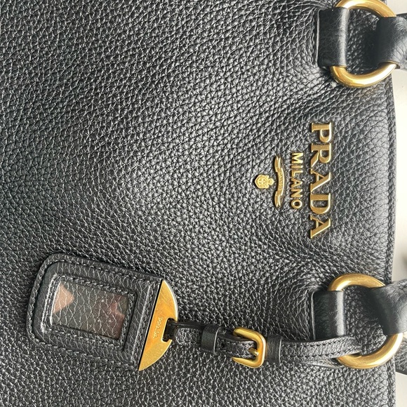Authentic Prada, Phoenix, tote bag, and black with gold accents - Picture 2 of 7